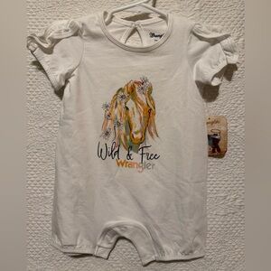 Wranglers girls romper